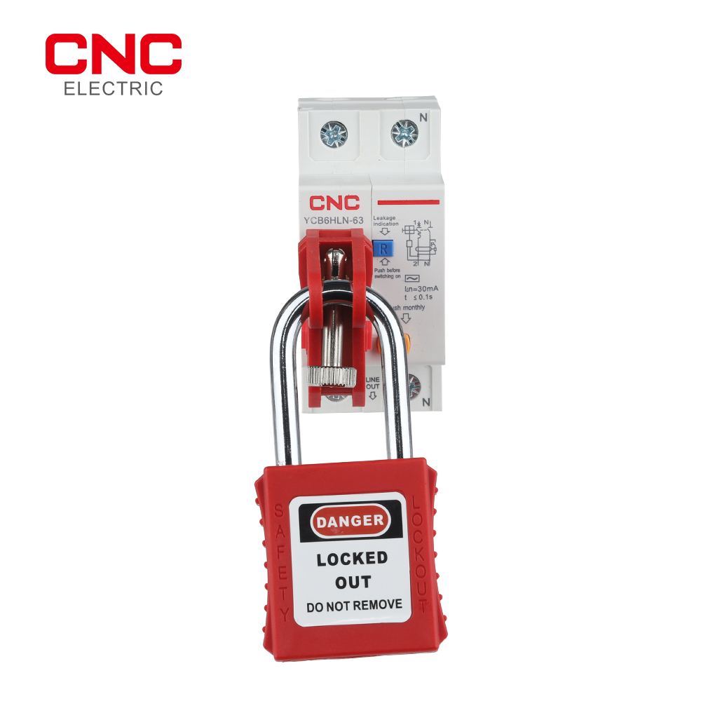 CNC Circuit Breaker Lockout And Safety Padlock Electrical Air Switch Handle Tool-Free Safety Lock Off