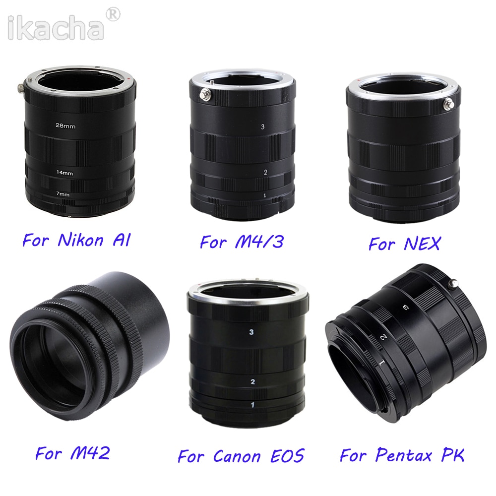 Camera Macro Extension Tube Ring Voor M42 voor Canon Nikon Pentax Olympus M4/3 voor NEX