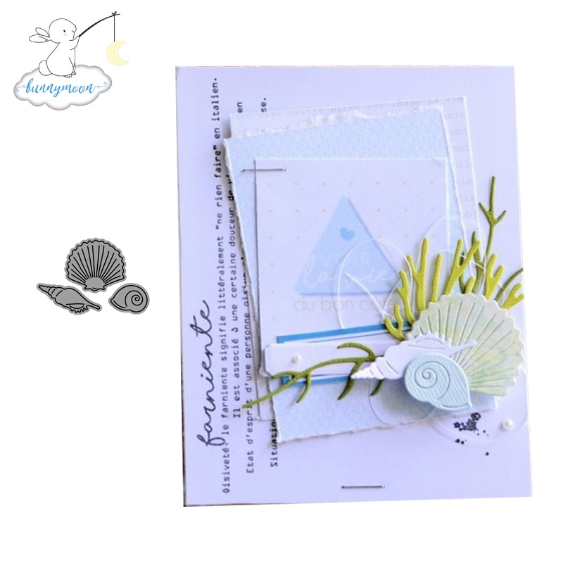 CH sea animal shells Metal Cutting Dies Embossing Scrapbooking Stencil Craft Cut Dies For DIY Card Crafts Handmade