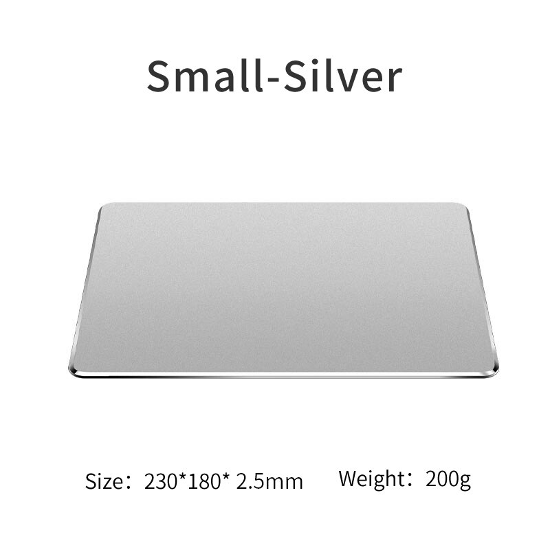 Tapis de souris en alliage d'aluminium, antidérapant, Ultra-fin, résistant à l'usure et aux rayures: COFFEE