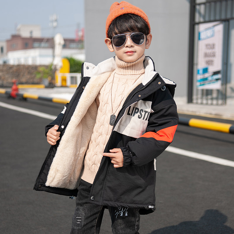 Herfst Winter Kids Jas Voor Grote Jongens Kinderen Kleding Mode Hooded Warm Bovenkleding Windjack 5 6 8 10 12 13 Jaar Oud