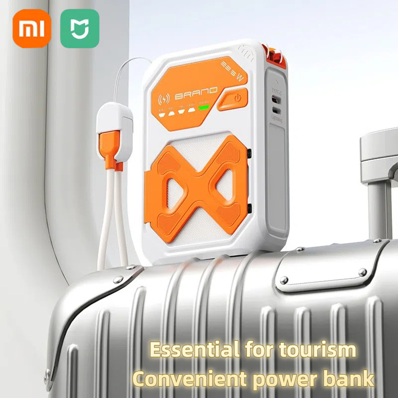 Xiaomi 50000 mah magnetische powerbank, geeignet für iphone 15, 14, 13, 22.5w, 15w, schnelllade-powerbank mit kabelhalterung