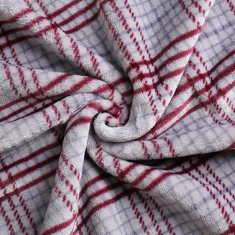 Plaid Robes pour hommes Super doux flanelle corail polaire longue Robe de bain hommes Kimono peignoir mâle Robe de chambre Robes