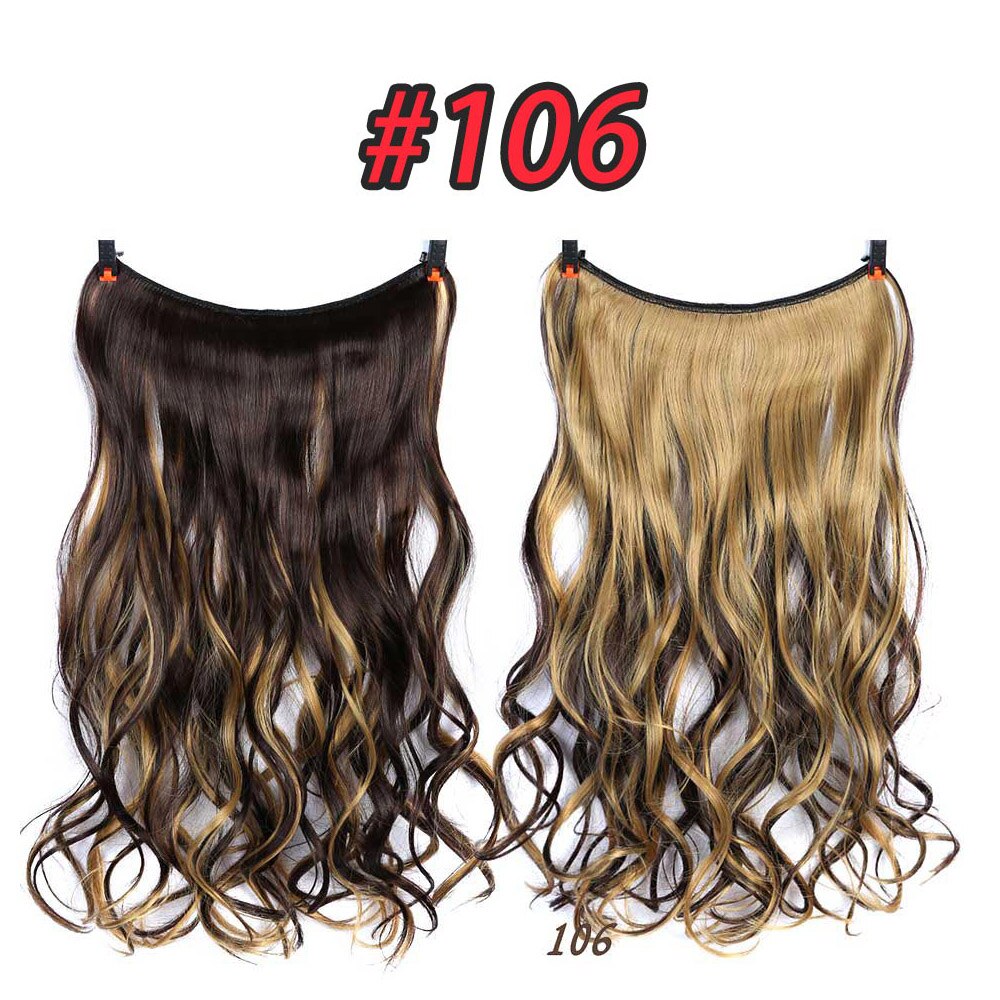 Liangmo Hair Extensions Onzichtbare Ombre Synthetische Natuurlijke Flip Verborgen Geheim Draad Crown Grijs Roze Voor Vrouwen: 106