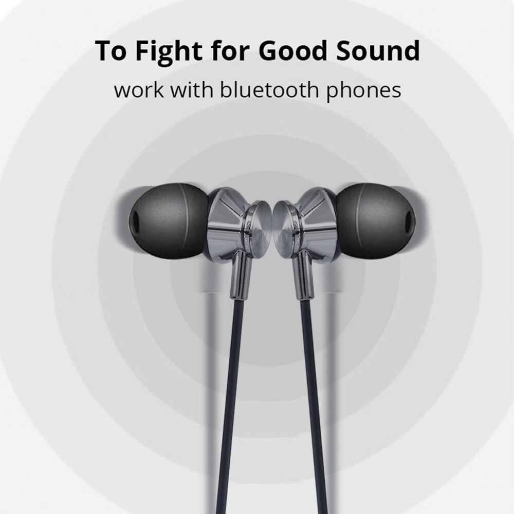 Sport Bluetooth écouteur cou Bluetooth casque 5.0 basse étanche casque intégré micro soutien TF carte cou bluetooth têtes