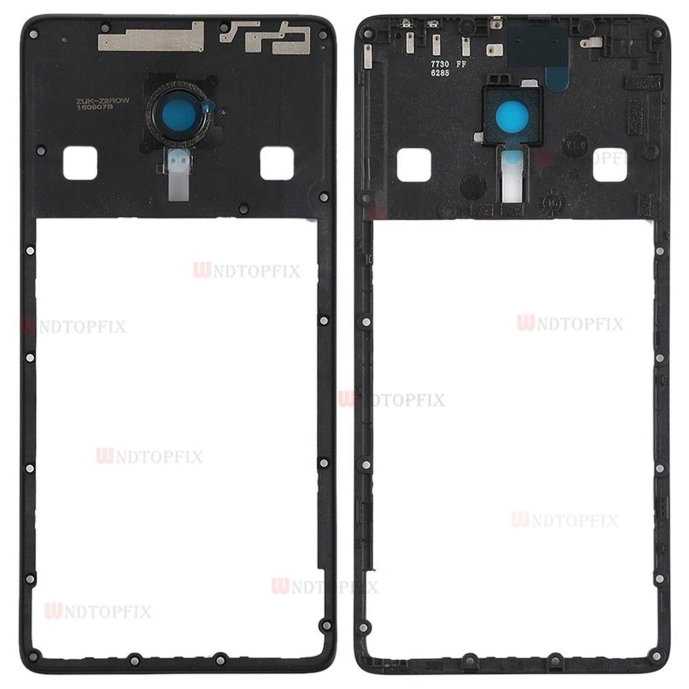Back Cover Glass for Lenovo ZUK Z2 Pro - Middle Frame Replacement Housing: Black Middle Frame