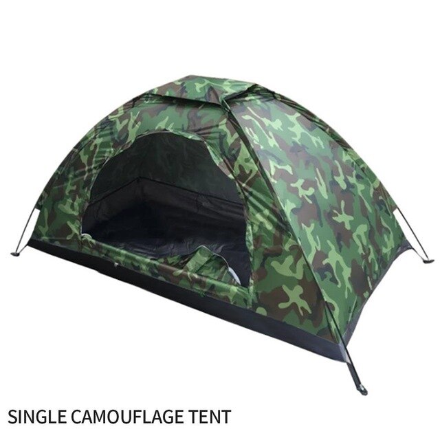 Duurzaam camouflage polyester klamboe beddengoed camouflage tent buiten kamperen recreatie kampeertent reizen hangbed: 1 persoon
