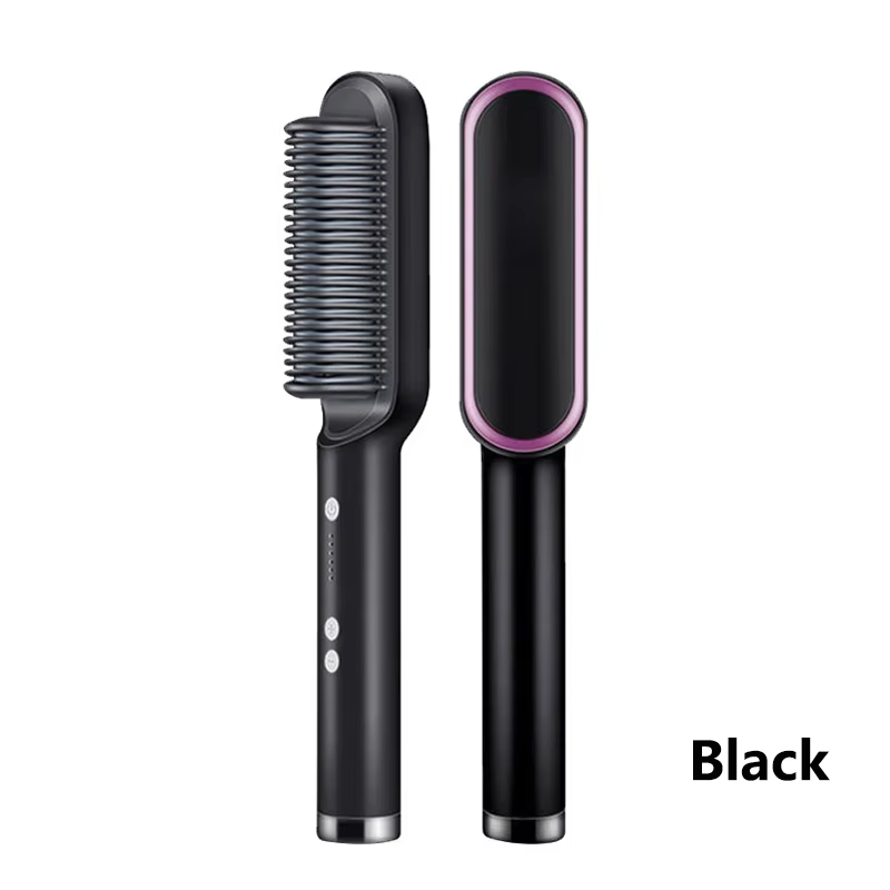 Xiaomi Haarglätter, schnell erhitzt, elektrisch, heißer Kamm, Haarglätter, professionelle Negativ-Ionen-Haarpflege, Frisurbürste: WHITE / US-Stecker