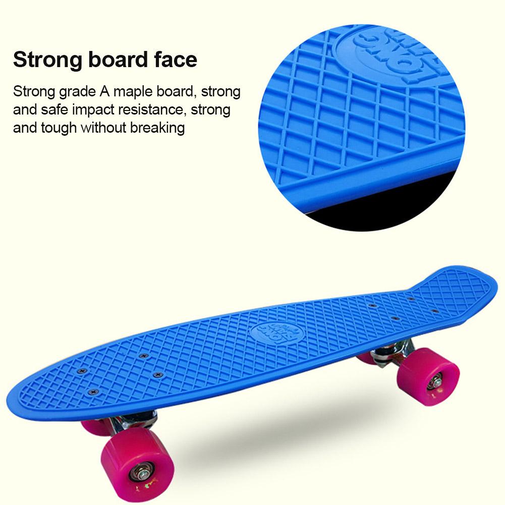 22 Inch Professionele Skateboard Met 4 Wielen Makkelijk Om Soepel Te Bewegen Skateboard Cadeau Voor Kinderen Tieners Volwassenen