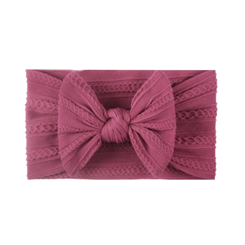 1Pcs Floral Bows Baby Headband Dot Bowknot Hairband Baby Girl Headbands nylon chiffon Kids Hair Band Girls Hair Accessories: 16