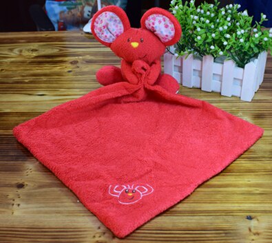 Baby Bär puppe beschwichtigen handtuch Baby ruhig tücher komfort plüsch schal speichel handtuch Baby schließen Spielzeug Handtuch Decke Niedliche Puppe: rot Maus