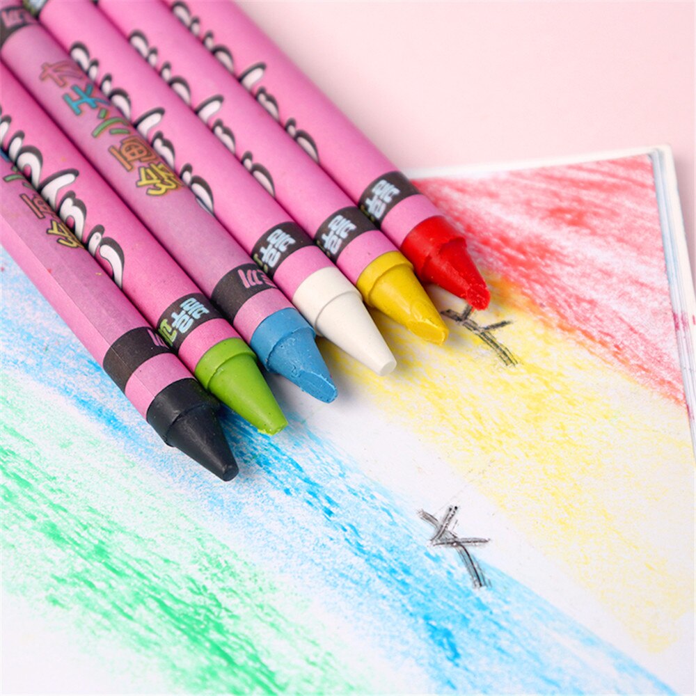 8/12/24 colores no tóxicos cera crayones Graffiti pluma para dibujo de chico plumas en colores Pastel Resaltadores suministros de arte de navidad