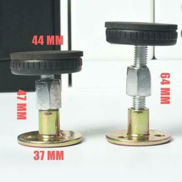 4 stuks hoofdeinde stoppers, verstelbaar bedframe met schroefdraad anti-schudgereedschap, wandbedstoppers voor hoofdeinde, nachtkastje, antishake-ondersteuning, stabilisatorfixer voor bedden, kasten