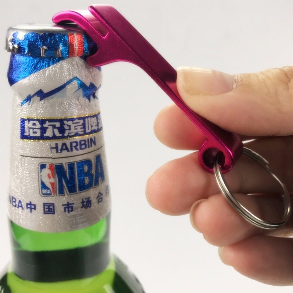 Piwo brelok z otwieraczem robić butelek 4 w 1 kieszonkowy aluminiowy otwieracz robić butelek piwa otwieracz robić butelek wina brelok z otwieraczem robić butelek prezent ślubny narzędzie kuchenne robić baru