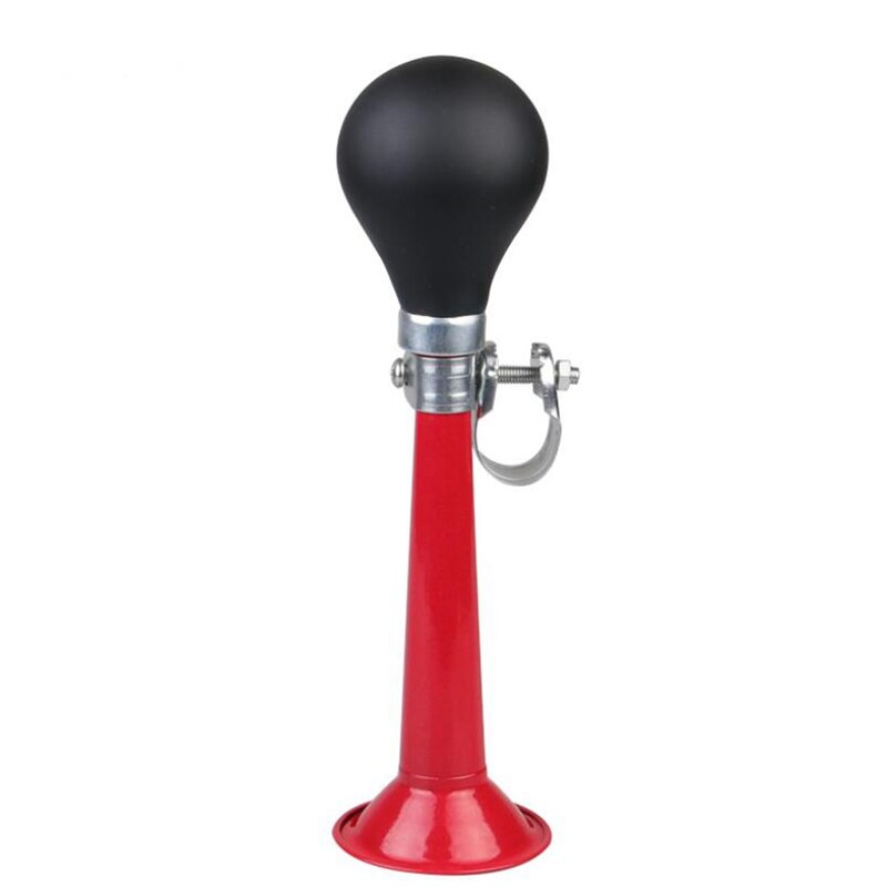 Bocina de aire de Metal para bicicleta, Trompeta de cordoncillo, Bombilla de Goma, la campana de bicicleta está zumbando: Rojo