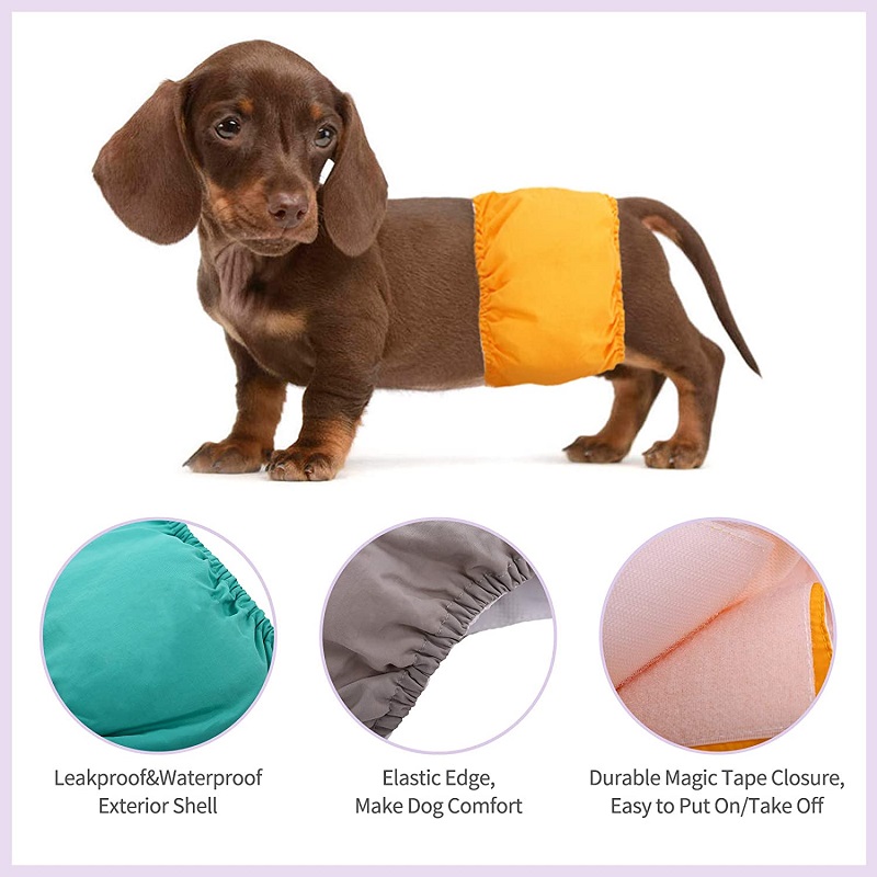 Pet Diapers Panties for Dogs Waterproof Breathable Male Disposable Diapers for Dogs Nappies Dog Physiological Pants Pet Supplies