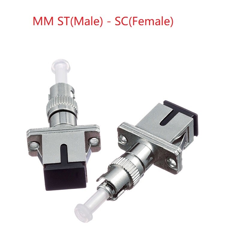 Connecteur adaptateur de Fiber ST mâle-FC femelle ST mâle-SC femelle, monomode ST mâle-LC femelle, convertisseur de Fiber multi SM/MM: MM-ST-SC