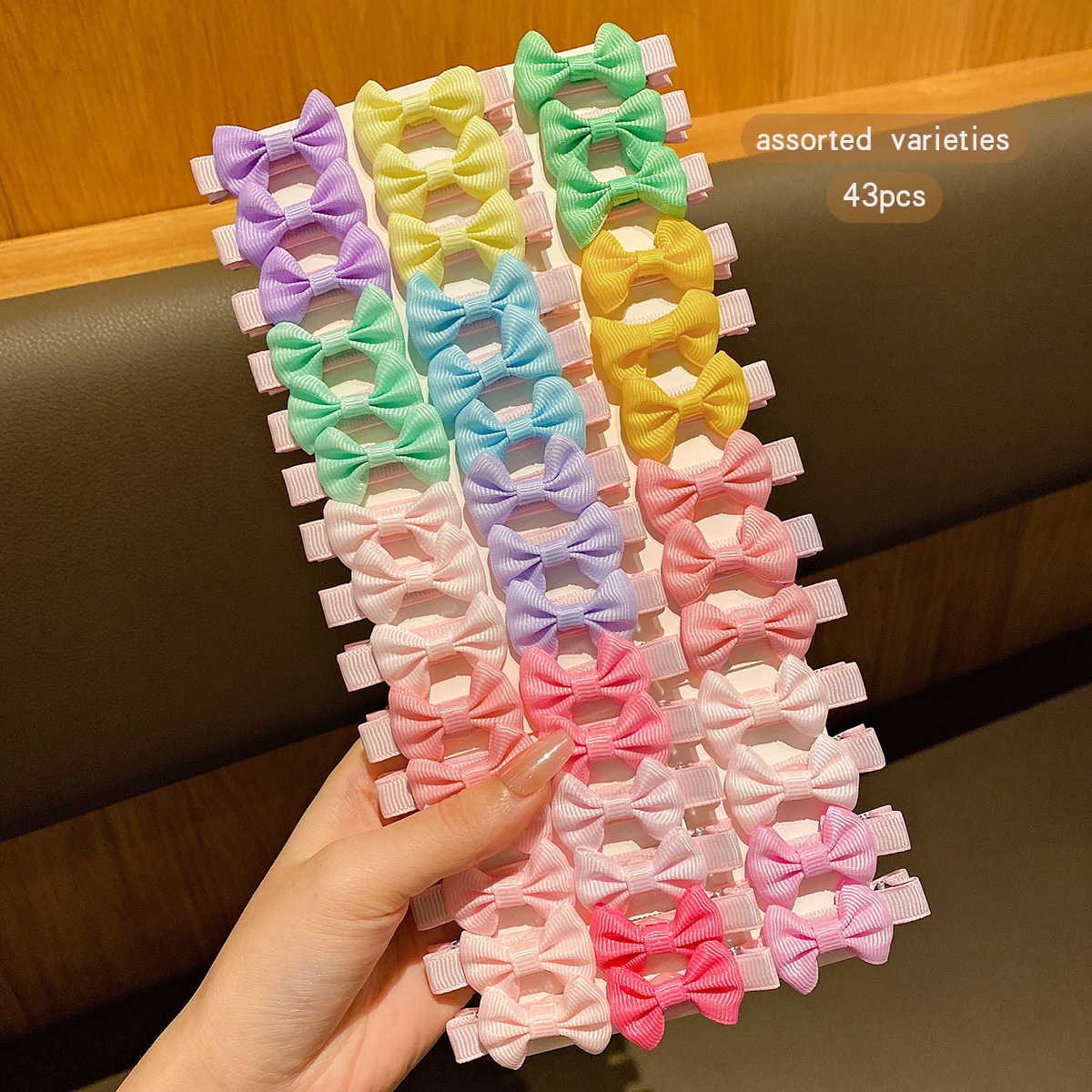 30 pinces à cheveux en tissu à nœud aléatoire coloré adaptées à un usage quotidien comme accessoires pour cheveux: Lavande