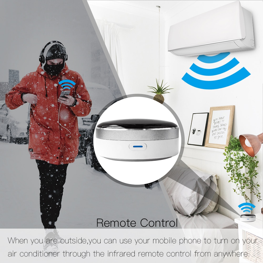 CUSAM IR Smart Universal Remote Control WiFi + Infrared Control Hub Tuya App Works with Alexa Google Home Siri