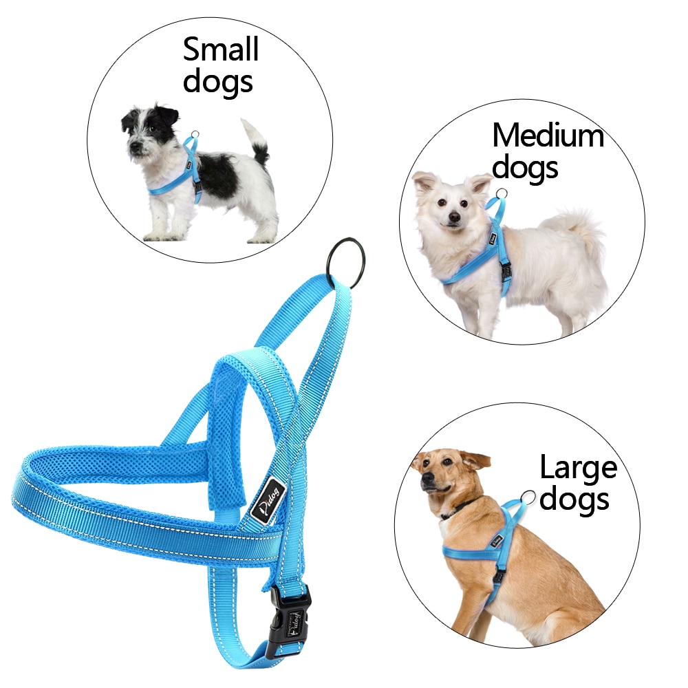 Conjunto de Correa y arnés reflectante sin tirones para perro, chaleco para mascotas de plomo para perros pequeños y grandes, Perfecto para el entrenamiento diario XXS-L caminar
