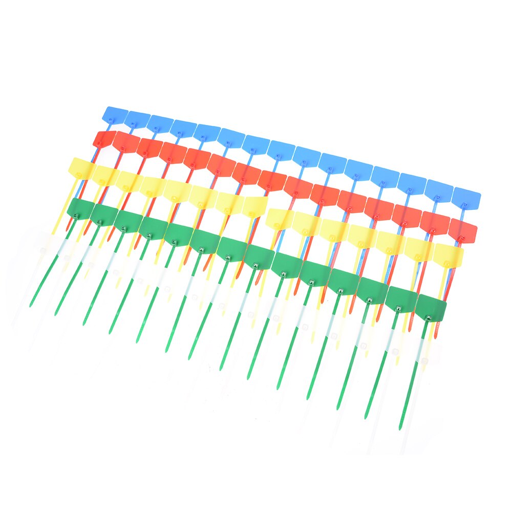 Huxuan 100 Stks/partij Netwerk Kabel Identificatie Mark Borden Ties Nylon Bandjes Label Tag Tie