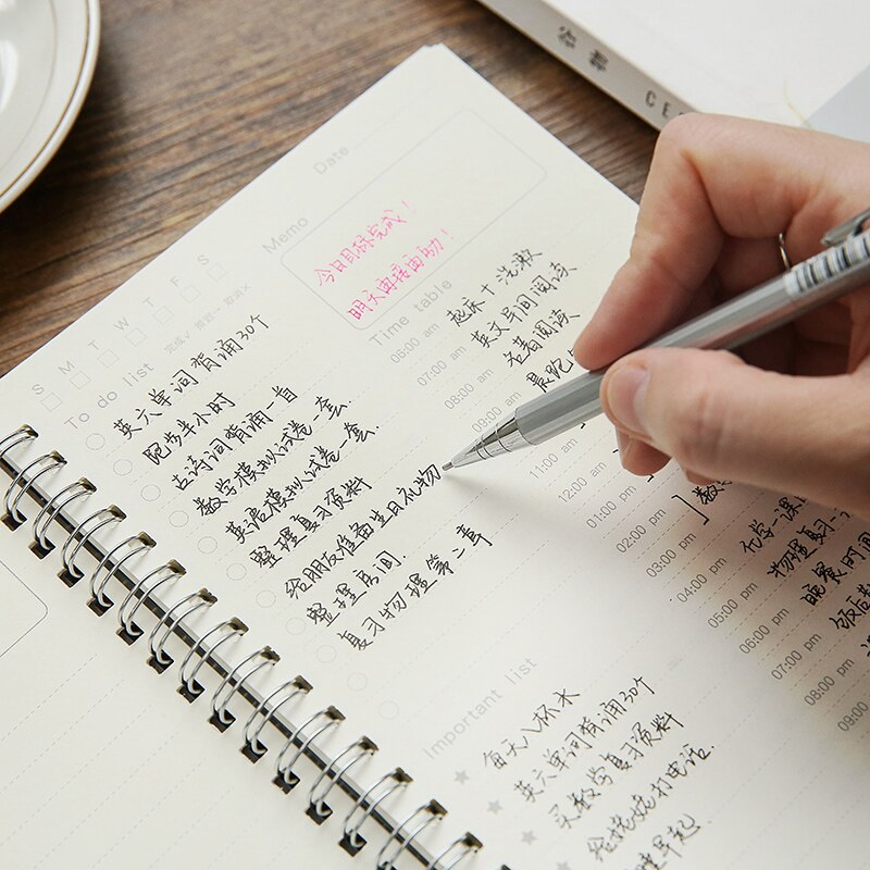 Schedule Daily Scheduler Portable Learning Efficiency Notebook Agenda Planner Organizer Planners Stationery Planner Notebook