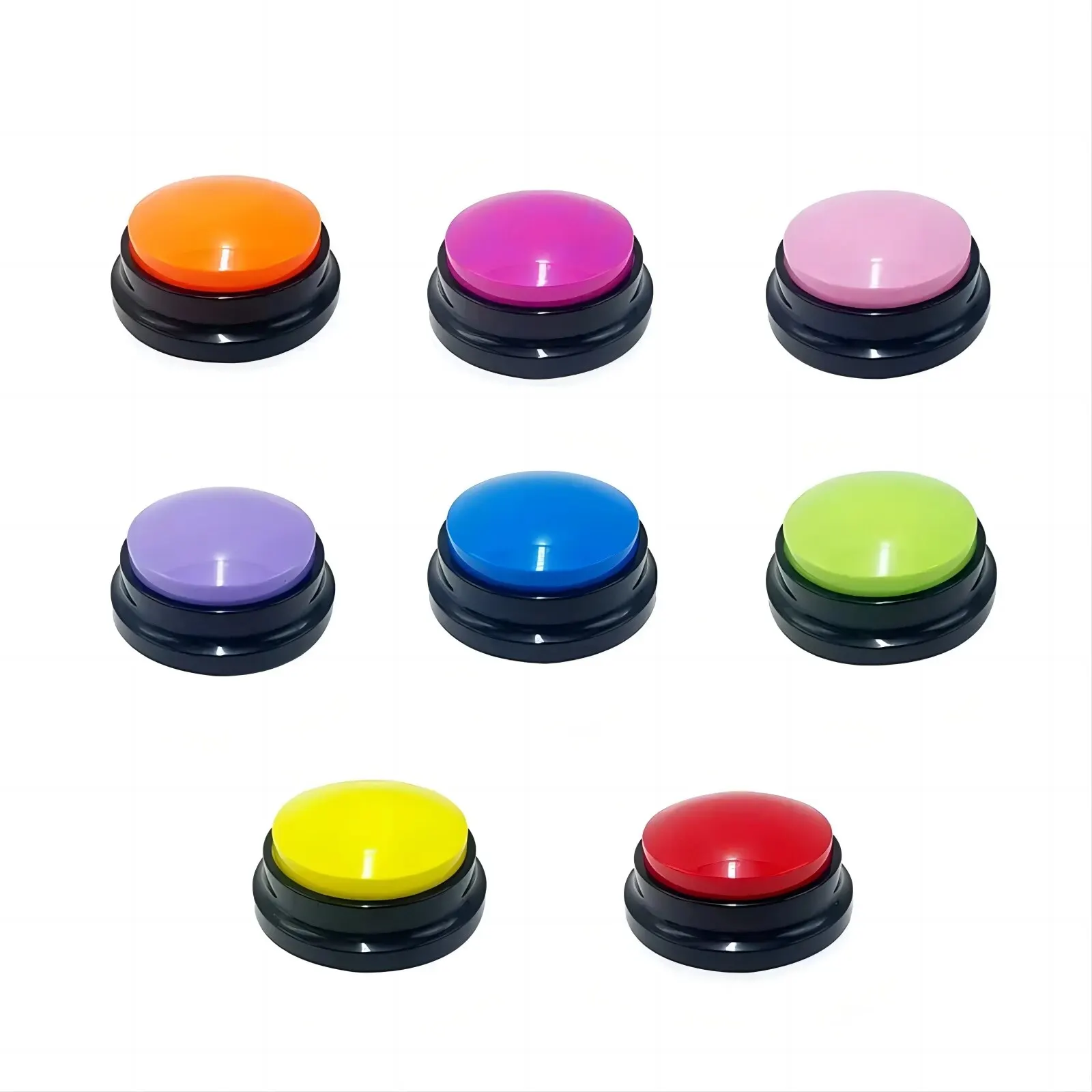 Dog Communication Buttons Voice Recording Button for Pet Training Buzzer 30 Second Record Playback Funny for Talking Pet: GRAY