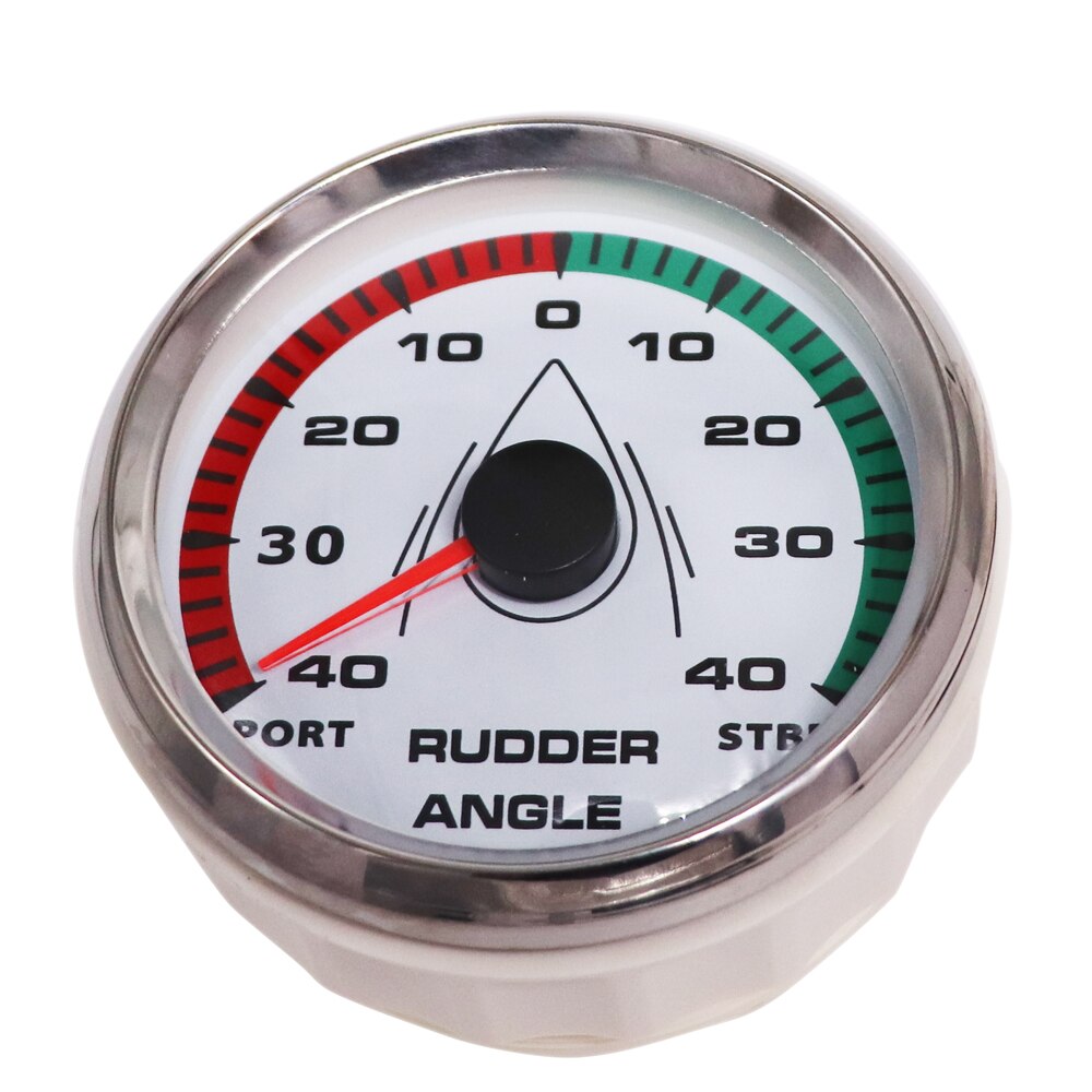 1Pcs 0-190 Ohm Rudder Angle Indicator 85MM 8 Colors Backlight Marine Rudder Angle Meter Waterproof Instrument For Boat Marine