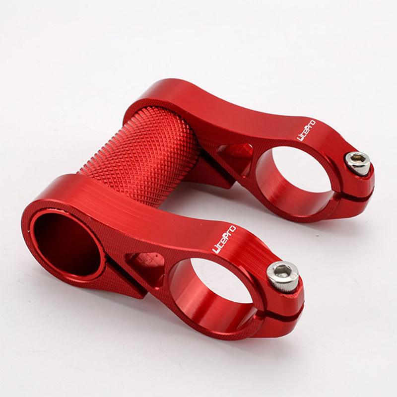 QICYCLE – pièces de vélo électrique pliable EF1, hauteur de guidon modifiée, ajouré, matériau en alliage ultra-léger plus long: 45mm red