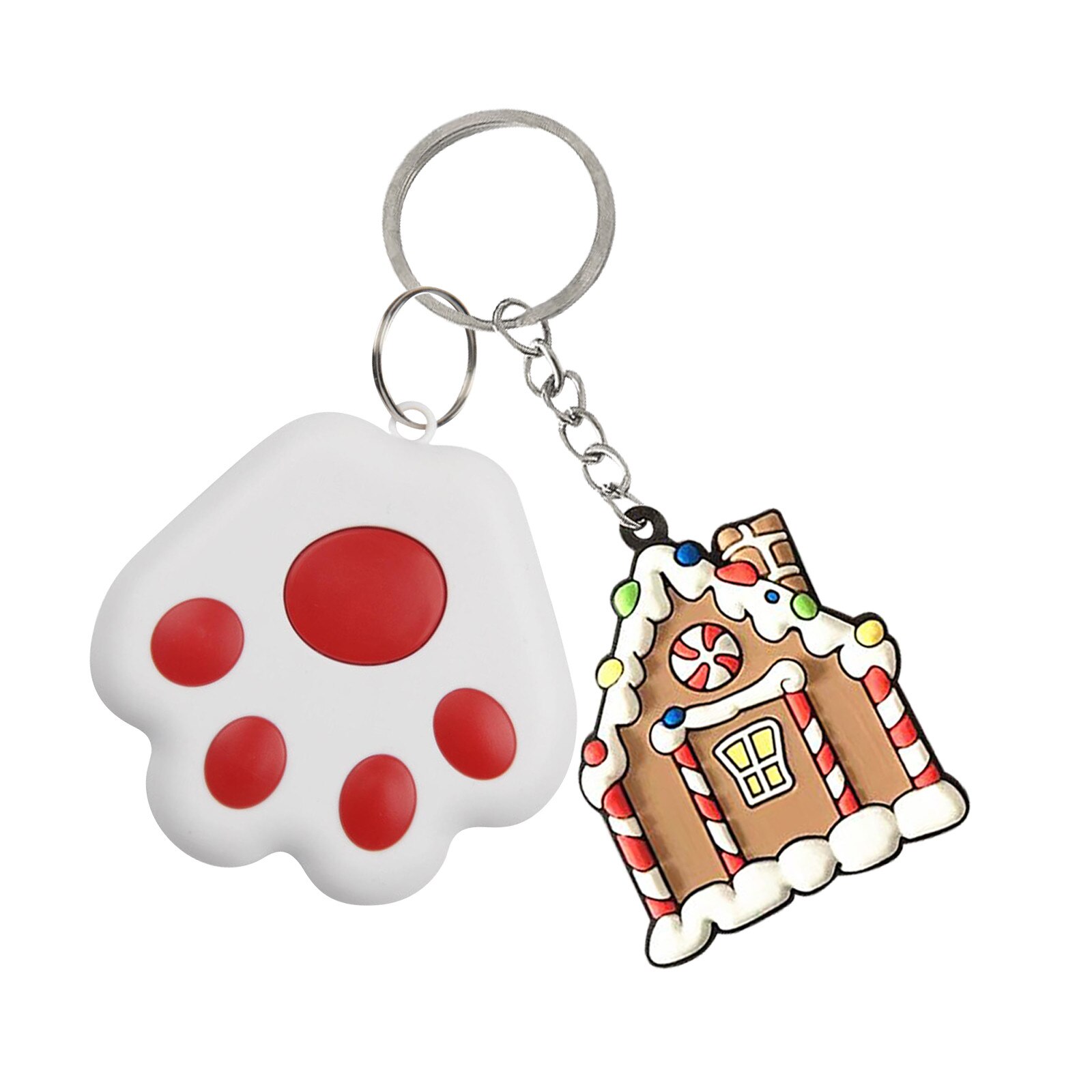 Tracker Anti-Verloren Alarm Mini Draadloze Bluetooth Tracker Kerst Huis Sleutelhanger Auto Kind Oudere Tas Portemonnee Key Finder Locator: Red 