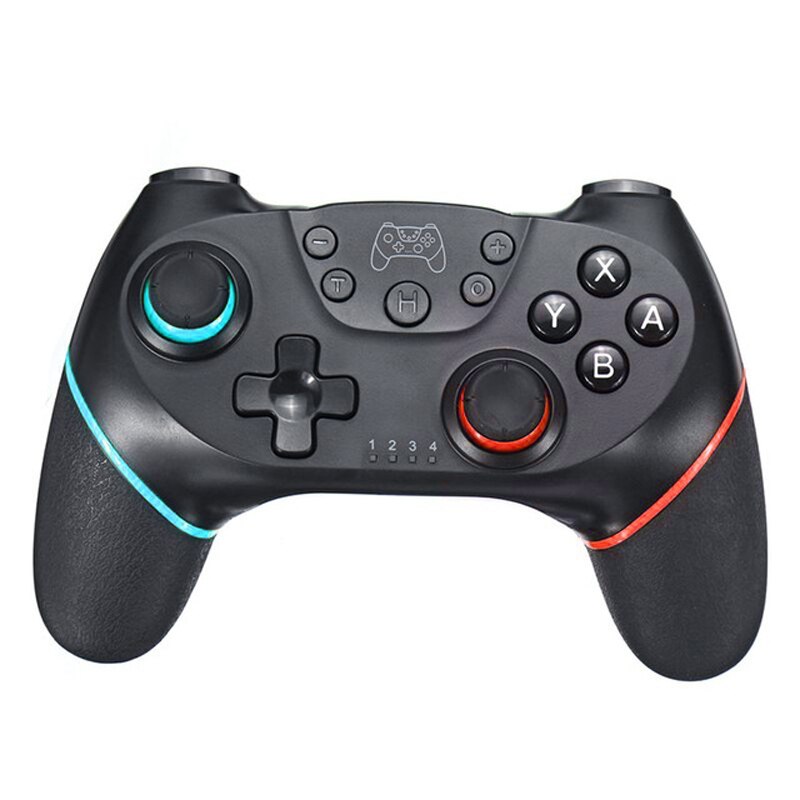 Bluetooth bezprzewodowe sterowanie USB dla Nintendo przełącznik sterowanie Gamepad Joystick Pad do grania PC Command Mando Pro wyzwalacz gier: Left Blue