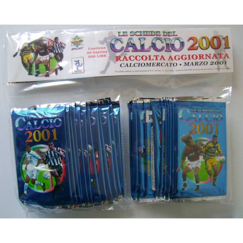 Voetbal Kaart 2001 kaarten 4th Ed. Doos 30 Packs Mundicromo