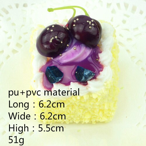 1pc kunstige mad kage snack dessert fest dekoration mini model boligindretning bryllupsfest fotografering rekvisitter gør-det-selv tilbehør: Fang yingtao mihuang