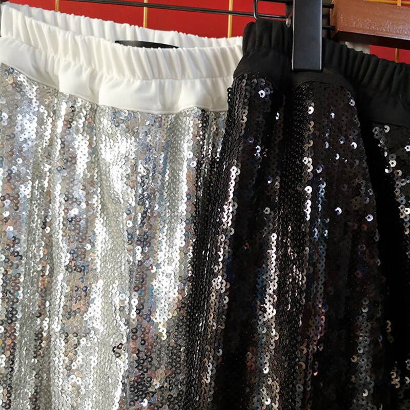 Silver Black Shiny Jazz Dance Pants Hip Hop Sreet Dance Costume Stage Wear Slack Nightclub Costume Performance Pants VDB1901