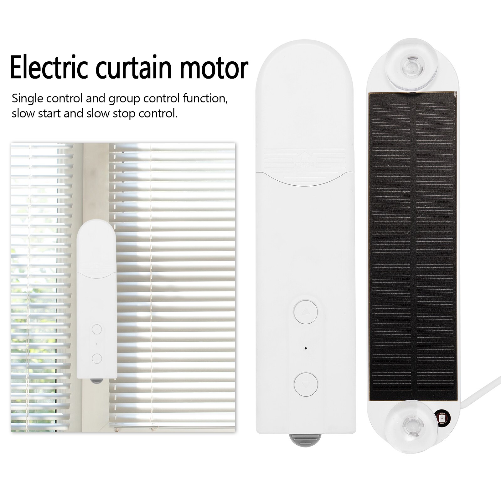 Electric Curtain Motor Intelligent App Control Electric Roller Blinds Light Sense Automatic Identification Rope Pulling Motor