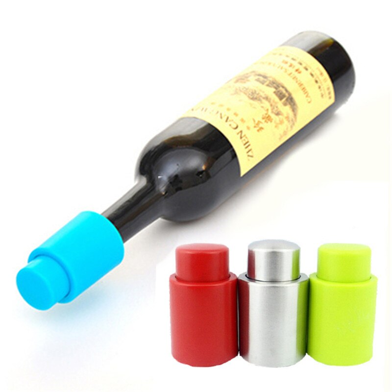 1Pc Stainless Steel Home Bar Wine Collection Red Wine Champagne Bottle Stopper Sealer Round Collar Drip Stop Ring series: 618