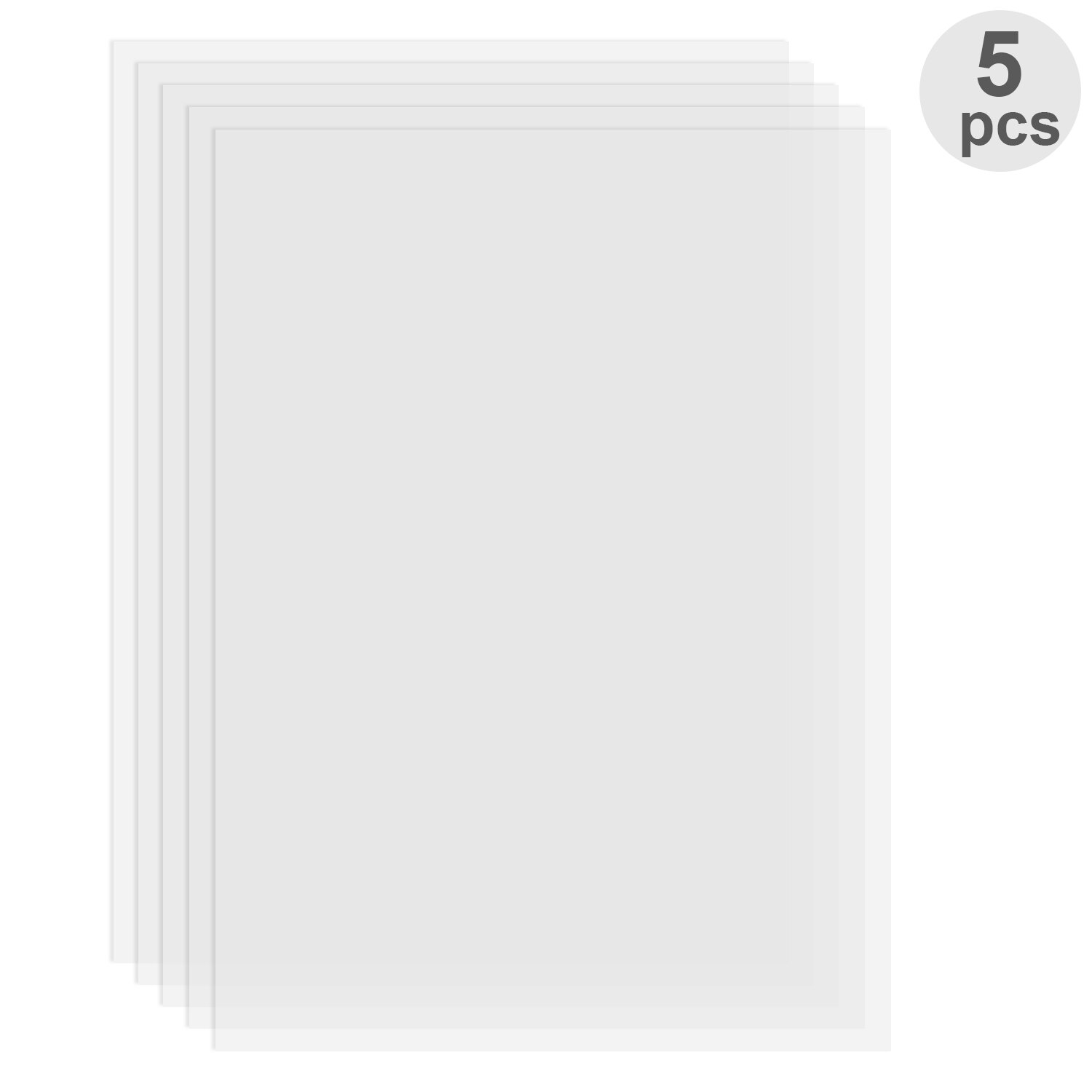 Fep film transparent frigivelsesfilmark 280*200m tykkelse 0.1mm høj transmissionsstyrke til foton uv harpiks 3d printer: 5 stk