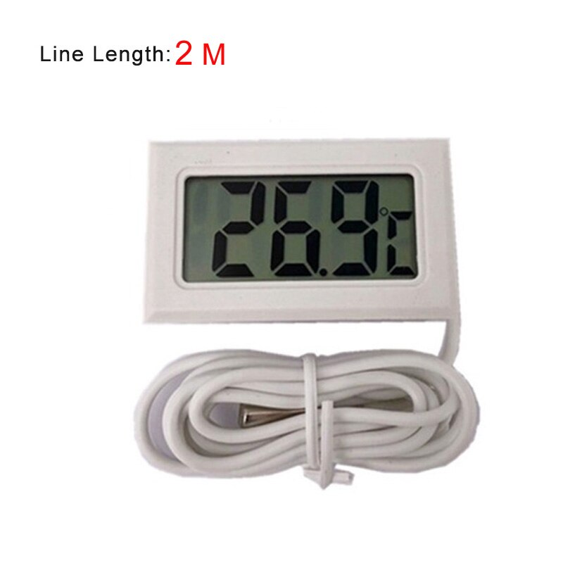 Mini dijital LCD termometre buzdolabı dondurucu için sıcaklık-50 ~ 110 derece su geçirmez akvaryum termometresi dijital LCD 1/2 /3/5M