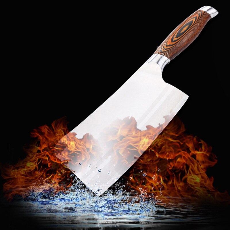 Cut Bone Axe Kitchen Chop Bone Knife Hotel Slaughter Chef Handmade Chopper 9CR18mov Stainless Steel Cutting Tool