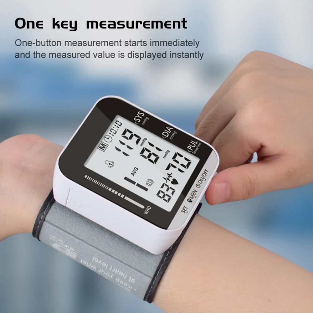 Protable Sphygmomanometer Tonometer Digital Wrist Blood Pressure Monitor Heart Rate Meter mechanical tonometer Tensiometro