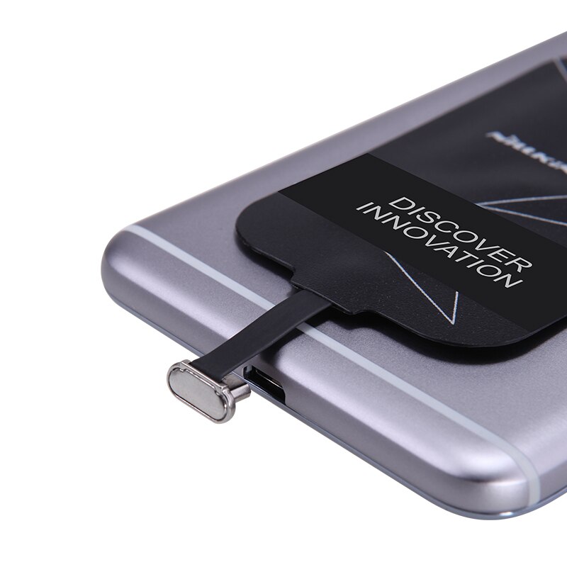 Nillkin etiquetas mágicas qi receptor de carregamento sem fio micro usb/tipo c adaptador para iphone 5S se 6 s 7 plus para samsung s6 s7 borda