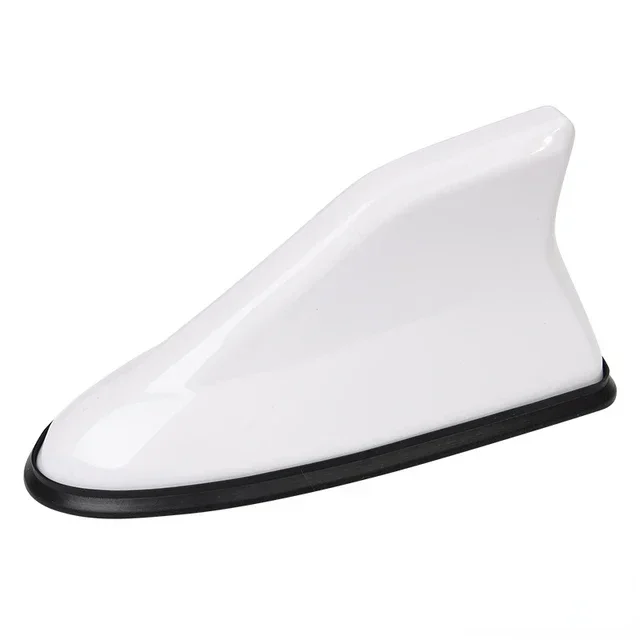 Car Shark Fin Antenna Cover for SUV Truck Universal Carbon Fiber Look Radio Signal Aerials Roof Exterior Accessories Amagi: WHITE