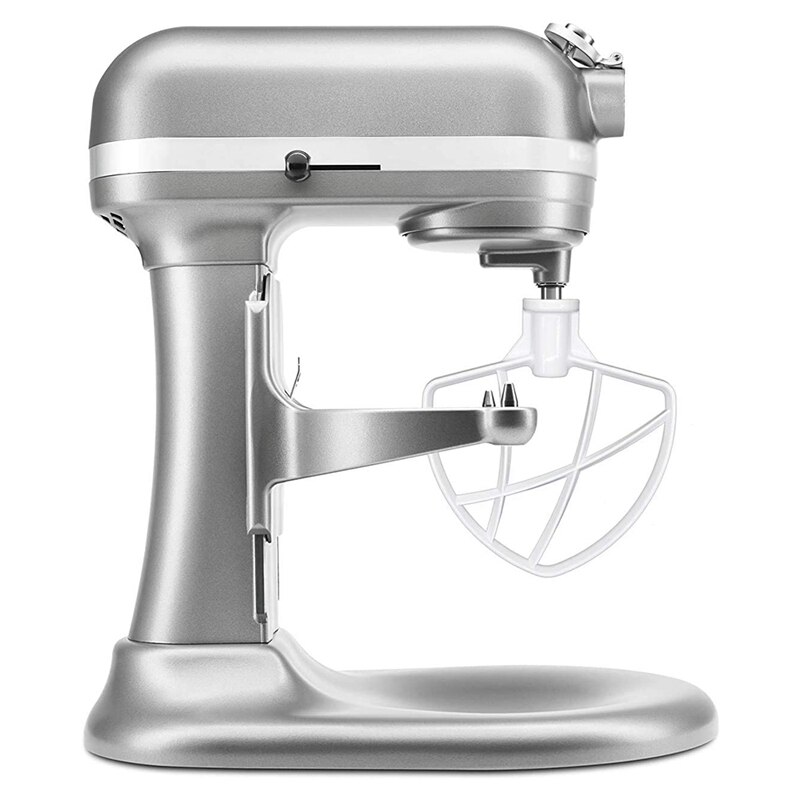 2PCS Coated Flat Beater For Kitchen Aid 6 Quart Bowl - Efficient Metal Mixing Attachments For Kitchenaid,White