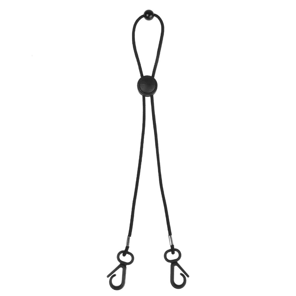 5 Stuks Verstelbare Lengte Maskers Lanyard Maskers Chain Holder Anti-Verloren Bandjes Oor Overdrukventiel Extender: Black