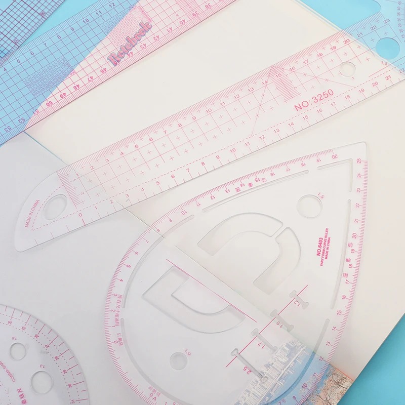 Multifunktion ale französische Kurve Lineal Weich plastik Patchwork Lineal Maßnahme Schneiderei Zeichnung Vorlage Handwerk Näh werkzeuge