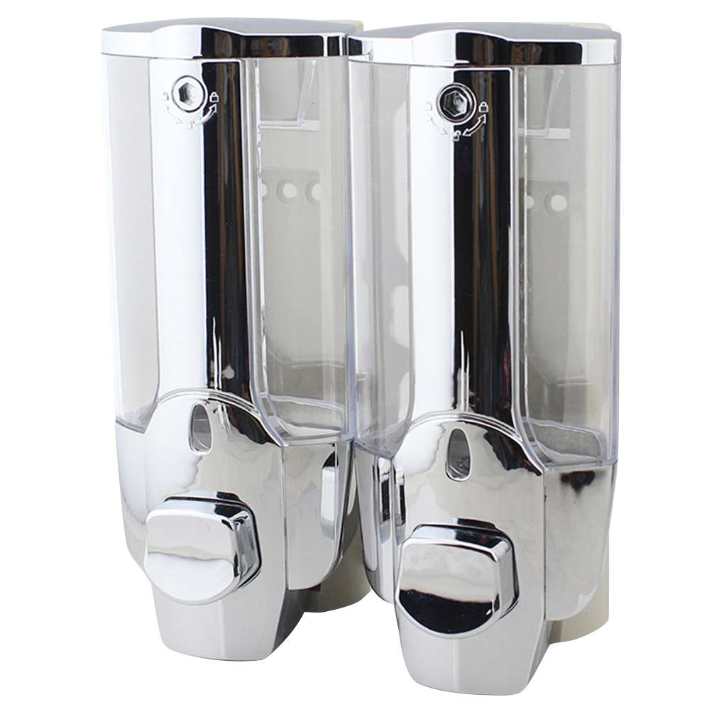 Liquid Soap Dispenser Single Double Head Wall Mount Shower Bath Washing Lotion Soap Shampoo Dispenser For Kitchen Bathroom Tool: no4