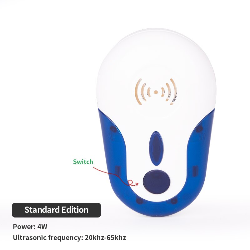Electronic rat repeller ultrasonic repellent mouse indoor electromagnetic wave imitates sound wave to drive away rats mouse: Standard Edition / US