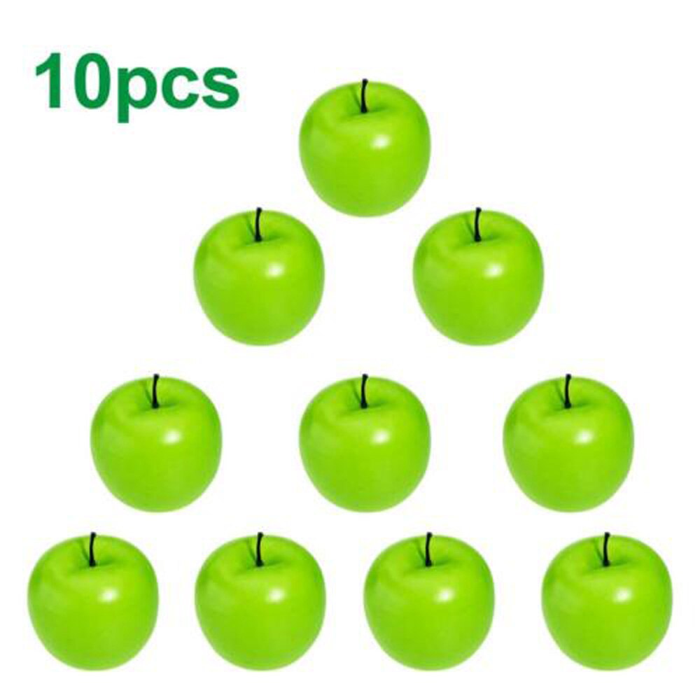 Keuken Kunstmatige Appels Decoratie Versiering Ornament 10Pcs Grote Thuis: Green