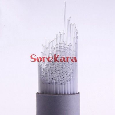 500 stk 80mm glas smeltepunkt kapillarrør 0.9-1.1mm begge åbne ender