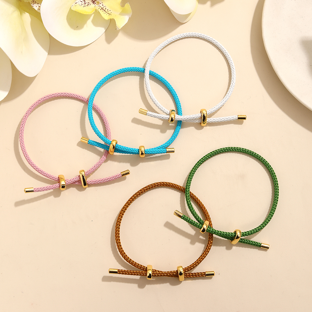 BenS fil corde Bracelet pour femmes coloré à la main bricolage hommes Bracelets réglable corde Bracelet bijoux B13